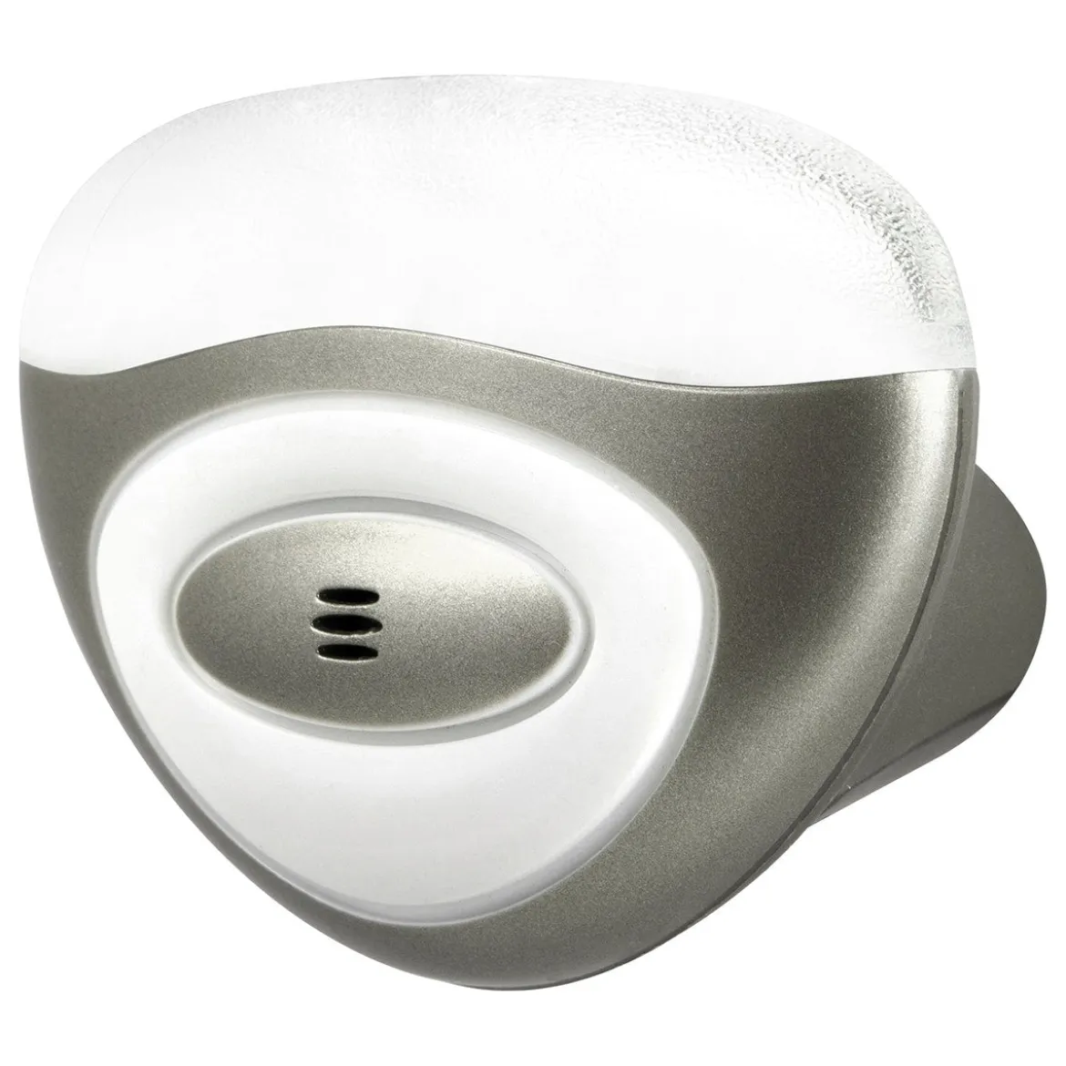 GE Mini Light Sensing LED Night Light, Silver