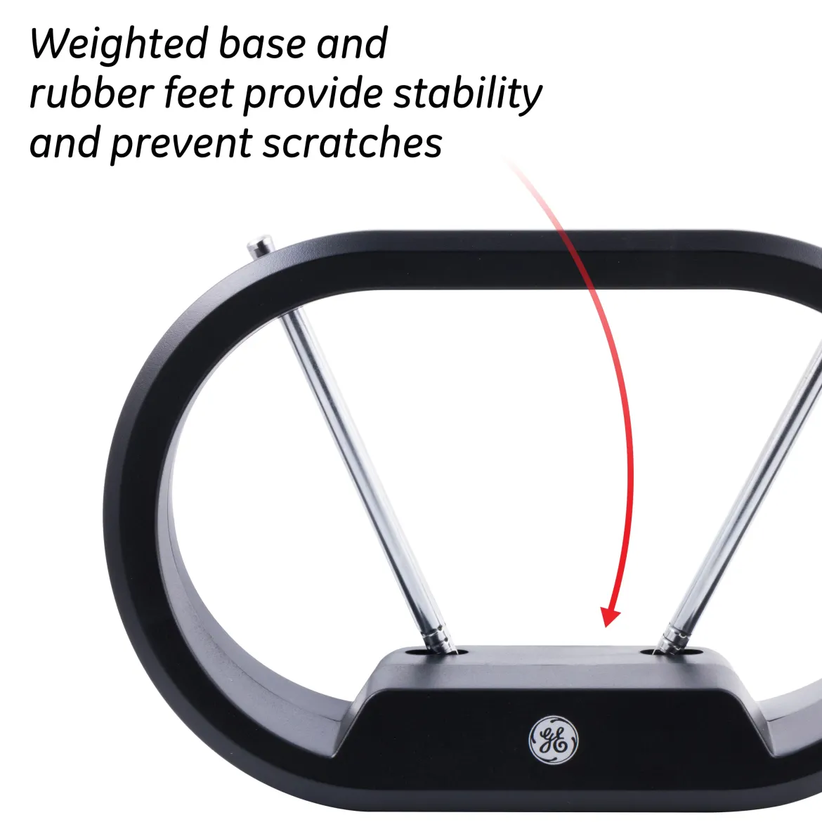 GE Modern Loop HD Antenna, Black