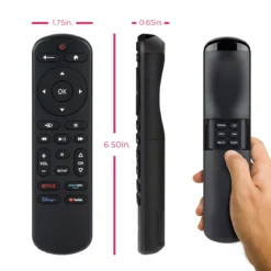 GE OneTouch Replacement Remote Control, Backlit, Black