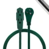 GE 3-Outlet 3ft. Extension Cord with Right-Angle Plug, Green