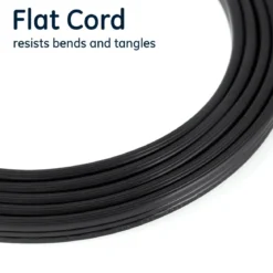 GE 3-Outlet 15ft. Extension Cord with Right-Angle Plug, Black