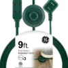 GE 3-Outlet 9ft. Extension Cord with Footswitch, Green