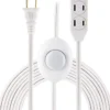 GE 3-Outlet 12ft. Extension Cord with On/Off Switch, White