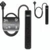 GE 6-Outlet 3ft. Surge Protector, 2 Pack, Black