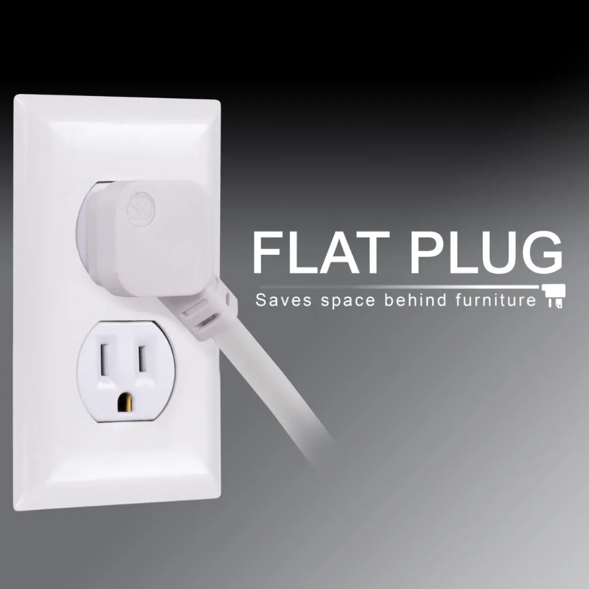 GE 6-Outlet 15ft. Surge Protector, White