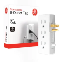 GE 6-Outlet Side-Access Wall Tap, White