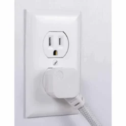 GE 7-Outlet 2-USB 4ft. Surge Protector with USB-C and Braided Cord, White