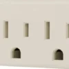 GE 3-Outlet Wall Tap, Light Almond