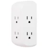 GE 6-Outlet Wall Tap with Surge Protection, White