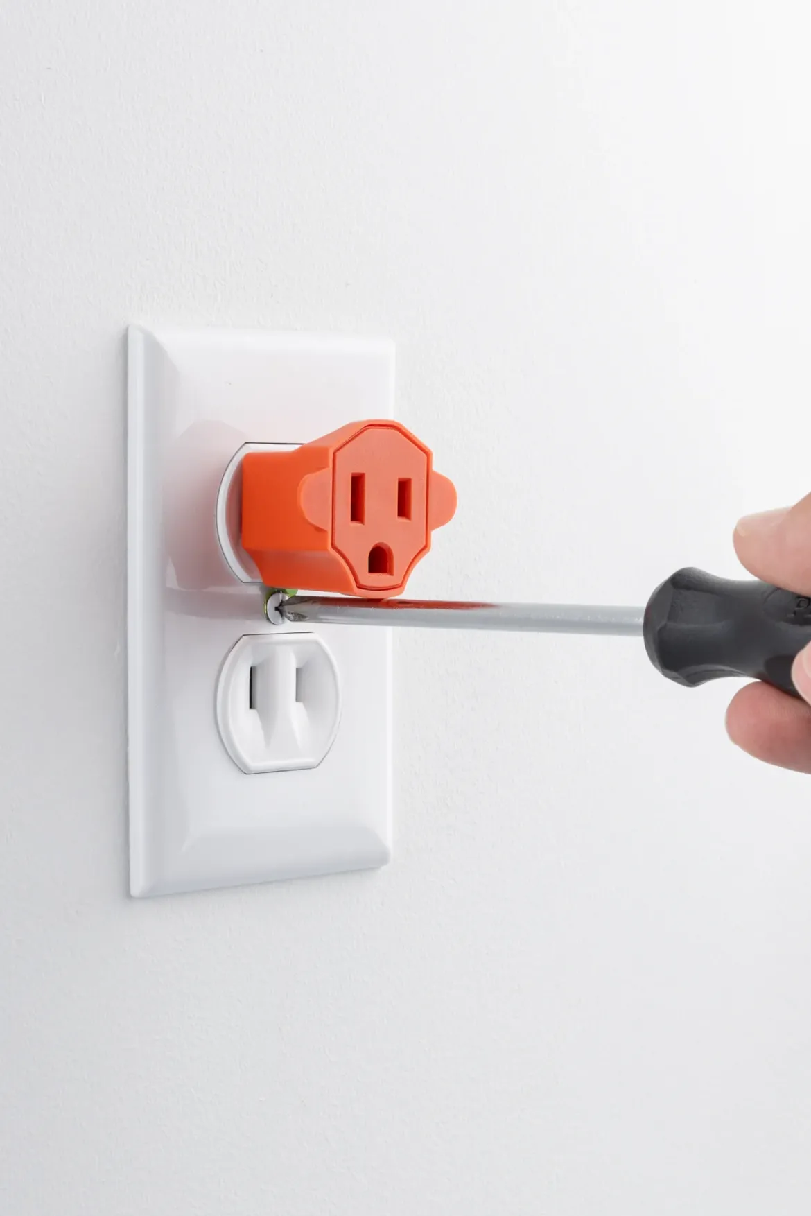 GE Polarized Grounded Adapter, 2 Pack, Orange