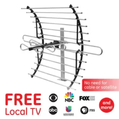 GE Pro Attic Mount HD Antenna, Gray