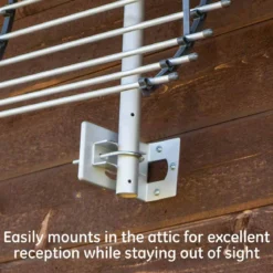 GE Pro Attic Mount HD Antenna, Gray
