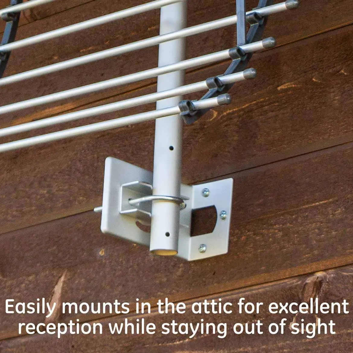 GE Pro Attic Mount HD Antenna, Gray