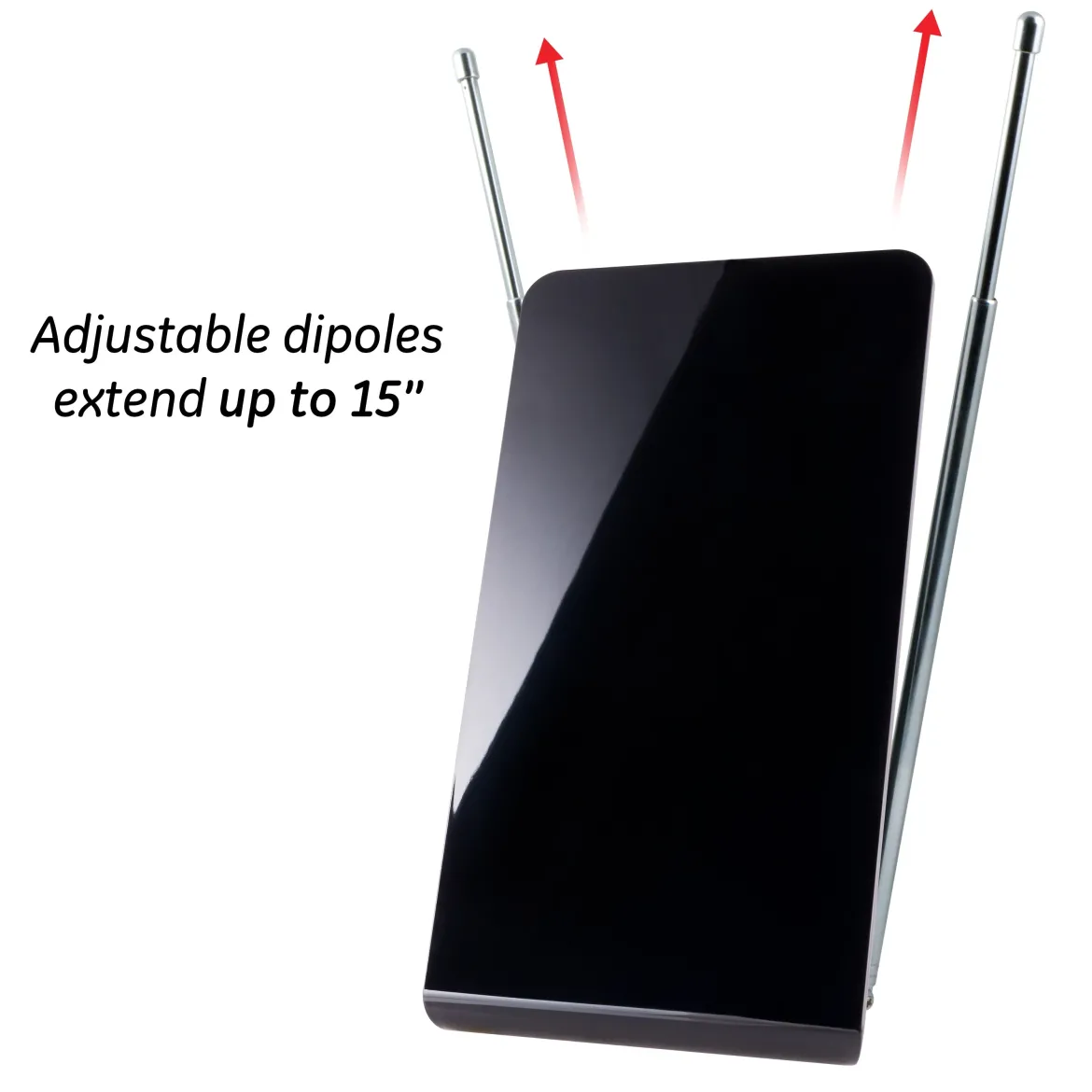 GE Pro Flat Panel HD Antenna, Black