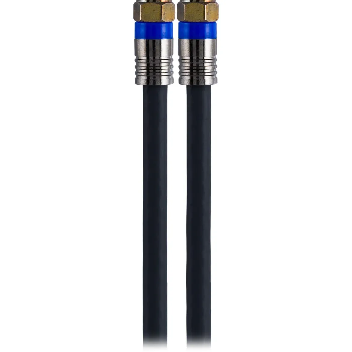 GE Pro 25ft. Quad-Shield RG6 Coaxial Cable, Black