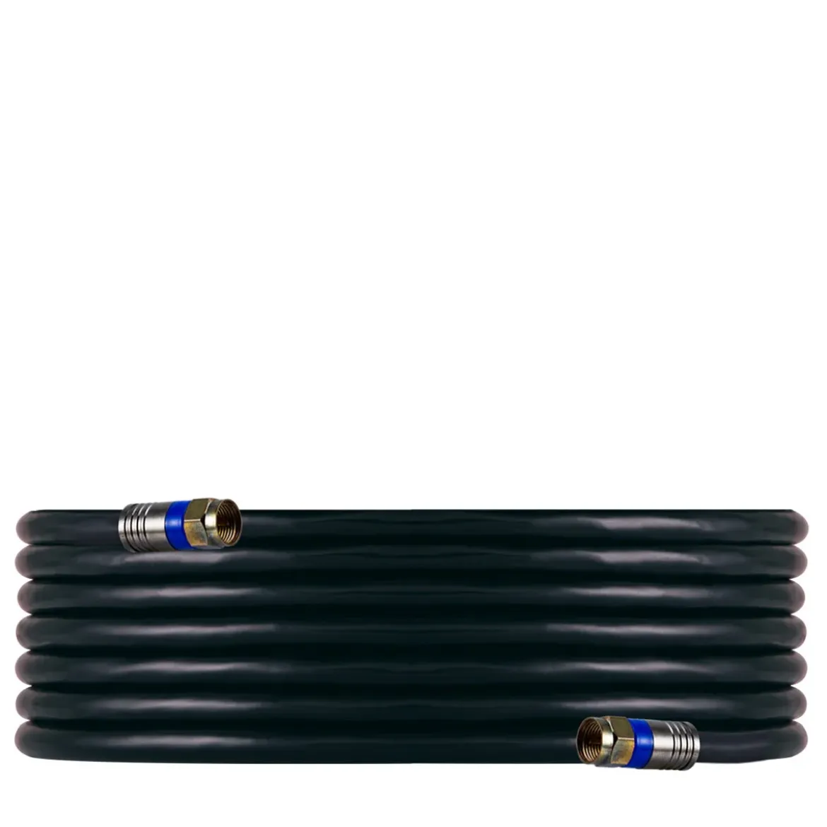 GE Pro 25ft. Quad-Shield RG6 Coaxial Cable, Black