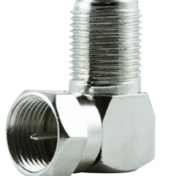 GE Right-Angle F Connector, Silver