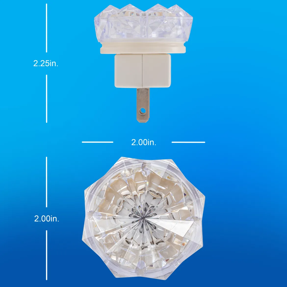 GE SleepLite Jewel Always On LED Night Light, Warm White, 4 Pack