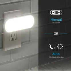 GE UltraBright Plug-In Automatic LED Light Bar, 4 Pack, White