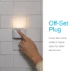 GE UltraBrite Dimmable Light Sensing LED Night Light, White