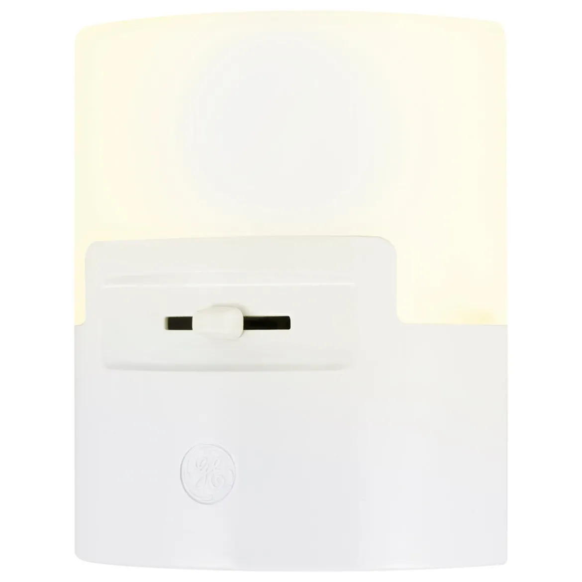 GE UltraBrite Dimmable Light Sensing LED Night Light, White