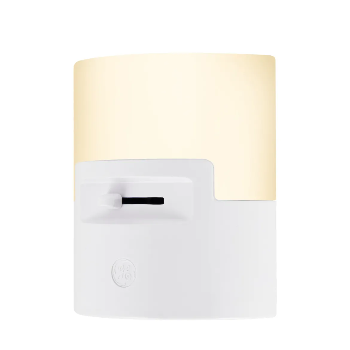 GE UltraBrite Dimmable Light Sensing LED Night Light, White