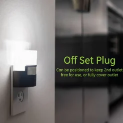 GE UltraBrite Motion Activated LED Night Light, Bronze