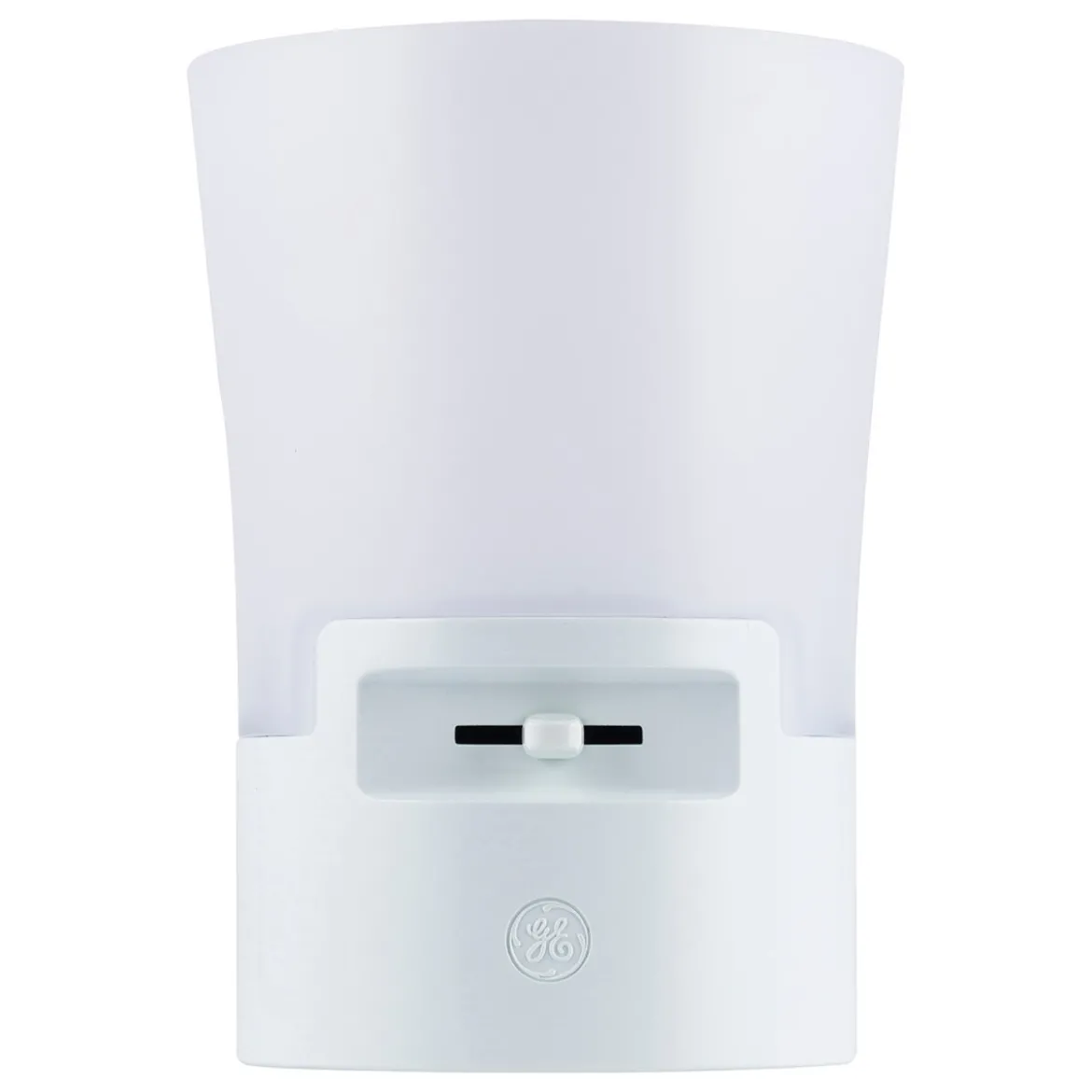 GE UltraBrite Sconce Light Sensing LED Night Light, White