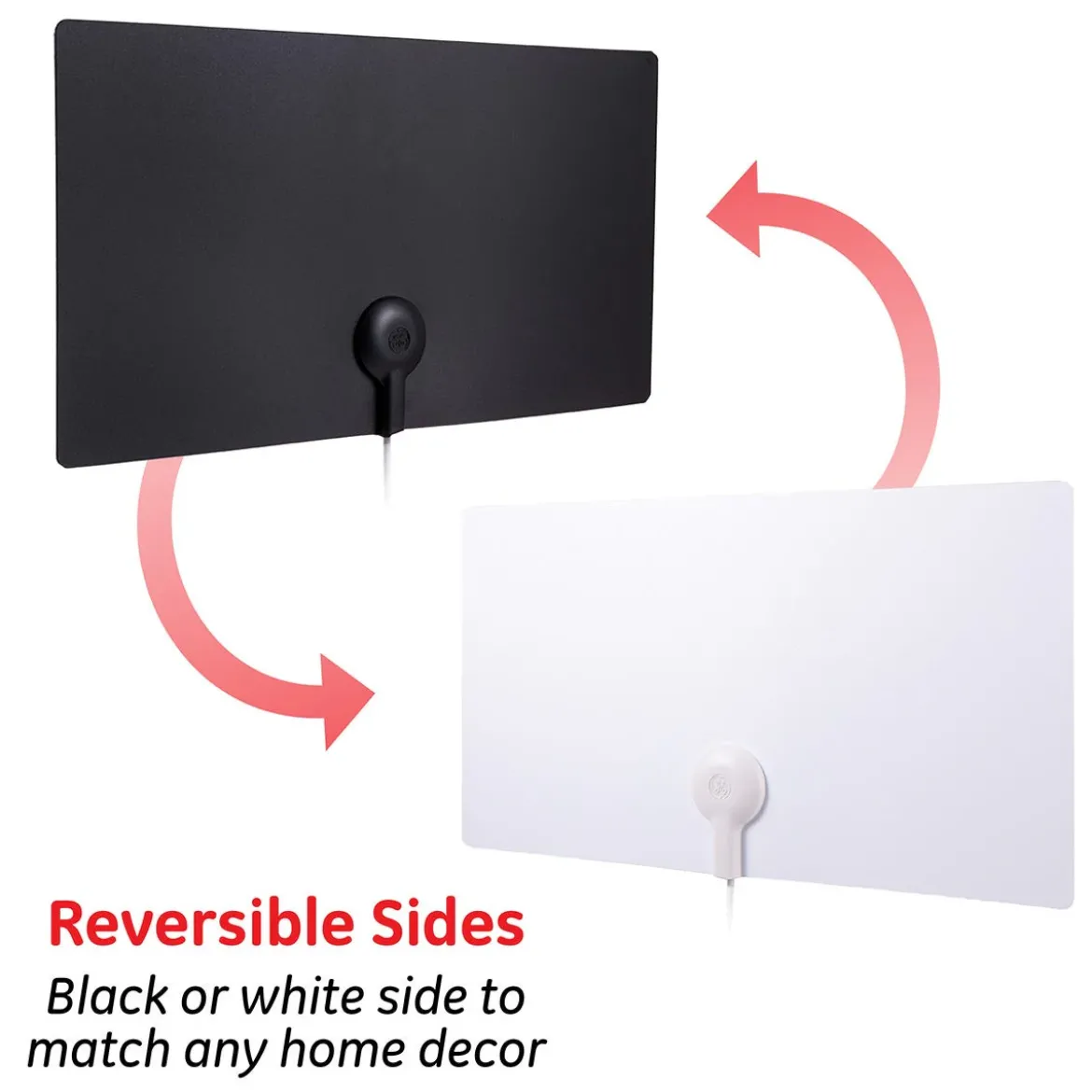 GE Ultra Edge HD Antenna, Black/White