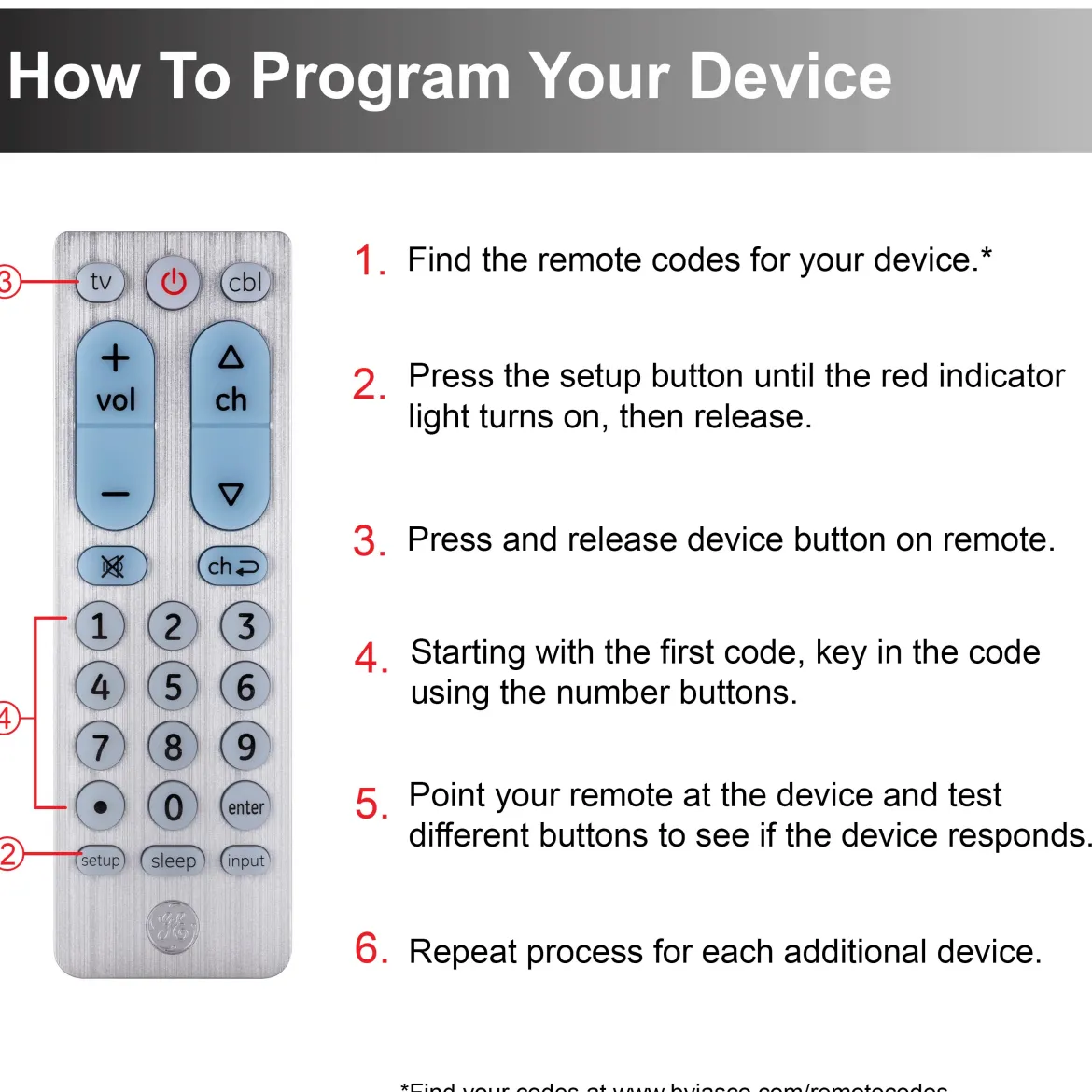 GE UltraPro 2-Device Universal Remote Control, Brushed Silver
