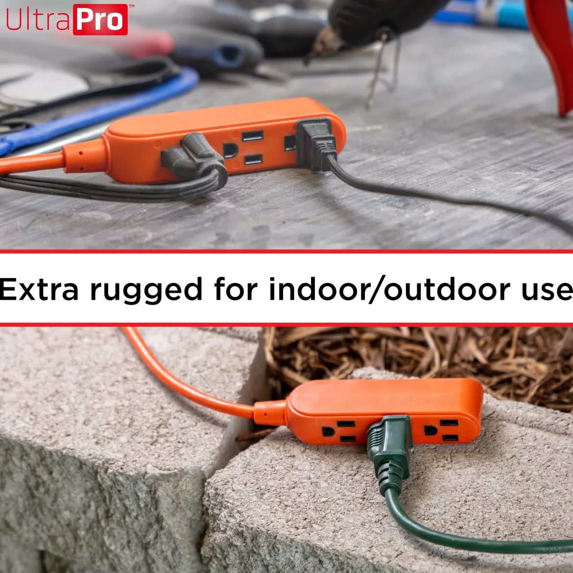 GE UltraPro 9ft. Outdoor Extension Cord, Orange