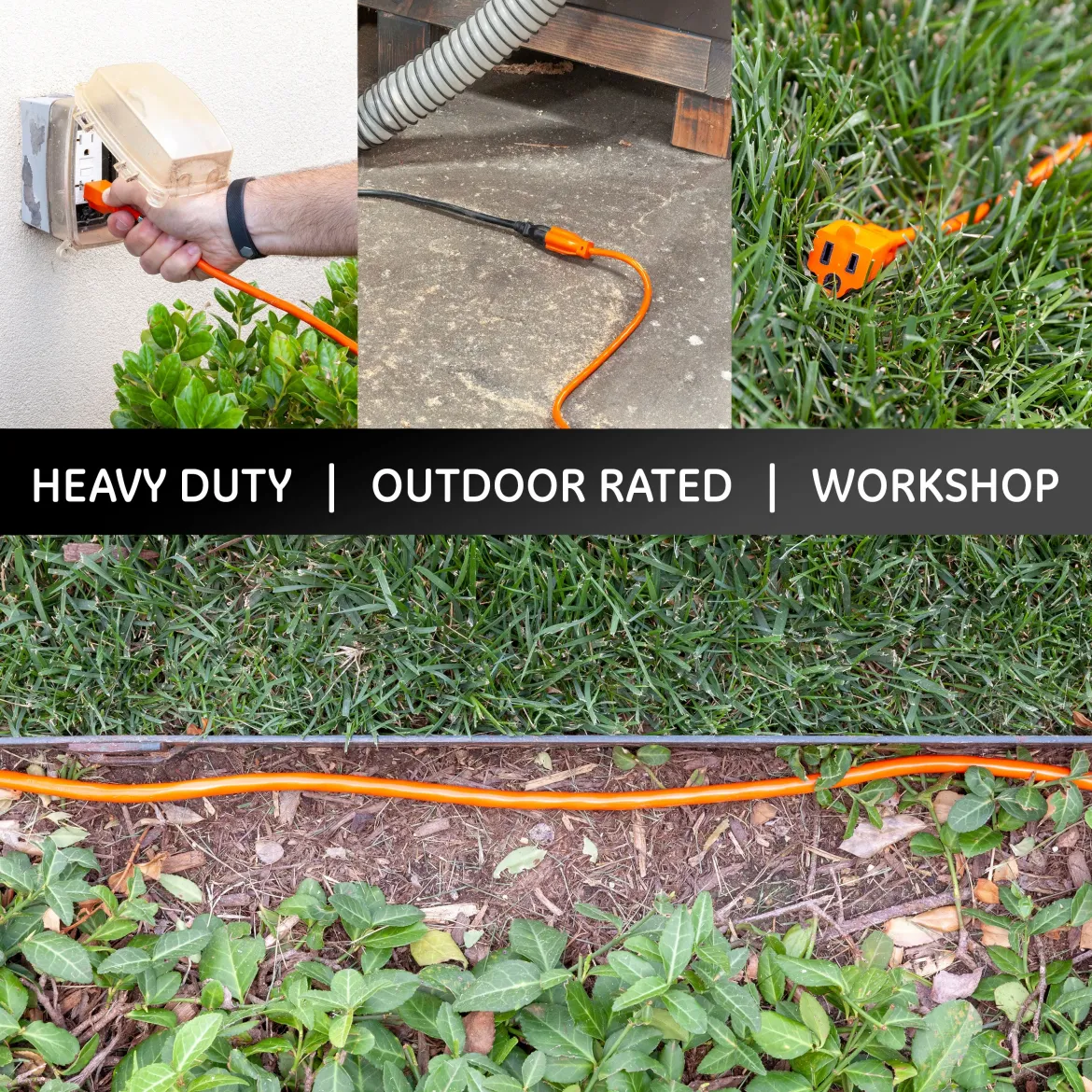 GE UltraPro 25ft. Outdoor Extension Cord, Orange