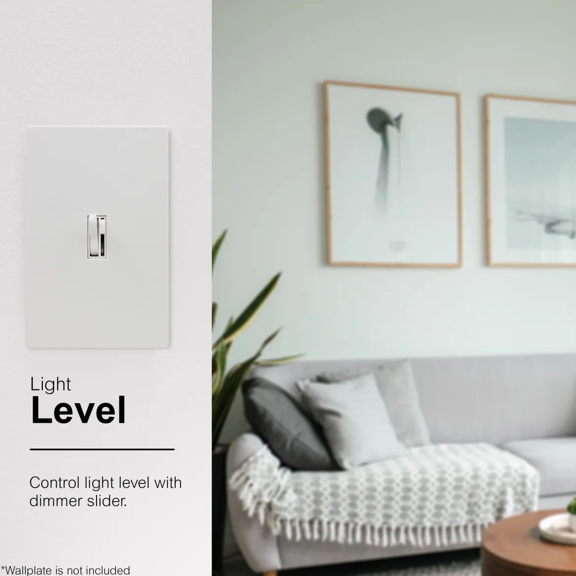 GE UltraPro On/Off Single Pole Toggle Dimmer, White