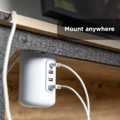 GE USB Desktop Charging Station, White