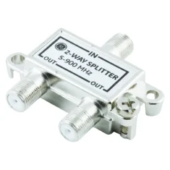 GE 2-Way Signal Splitter, Silver