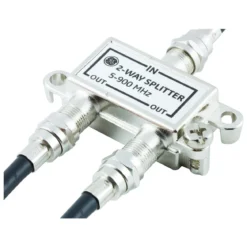 GE 2-Way Signal Splitter, Silver