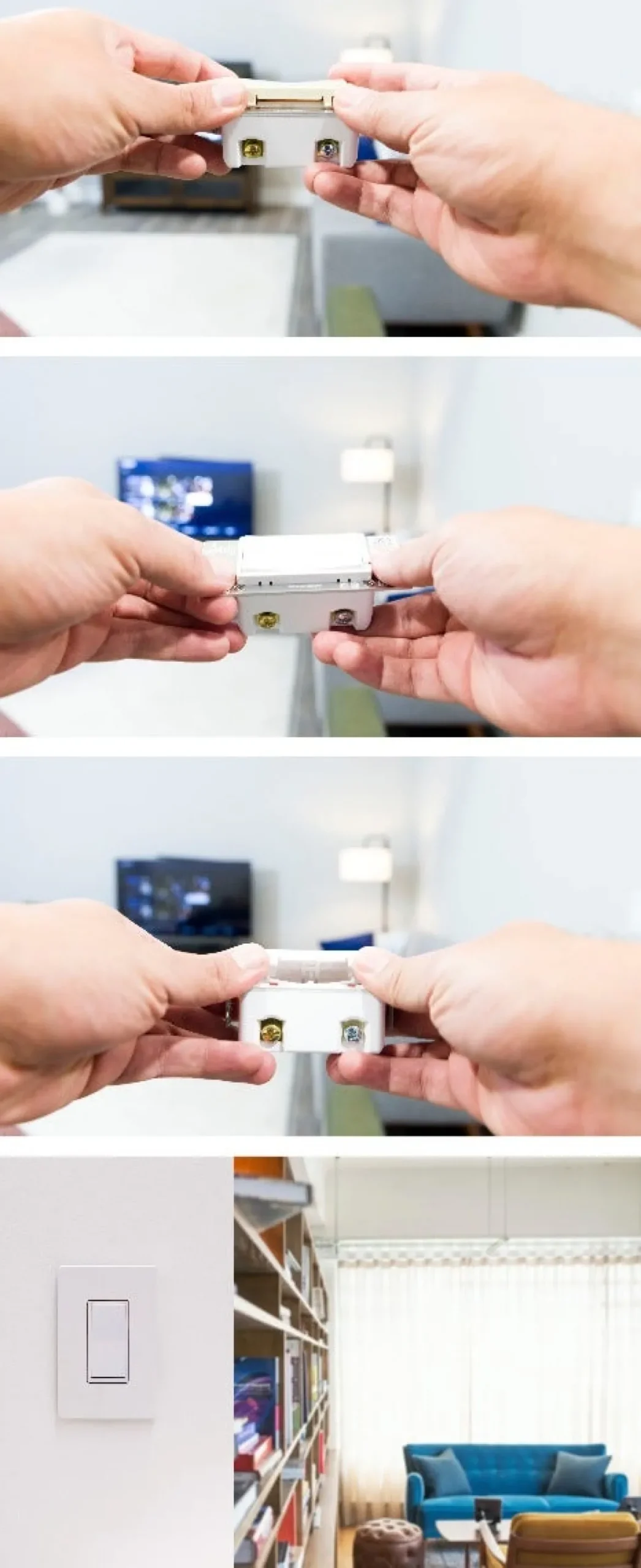 Jasco Interchangeable Paddle Without Air Gap or LED Hole for Switches, Dimmers, Or Fan Controls (Enbrighten Compatible), White