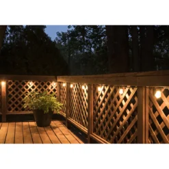Lights by Night LED Bistro String Lights, 12 Bulbs, 24ft. Black Cord