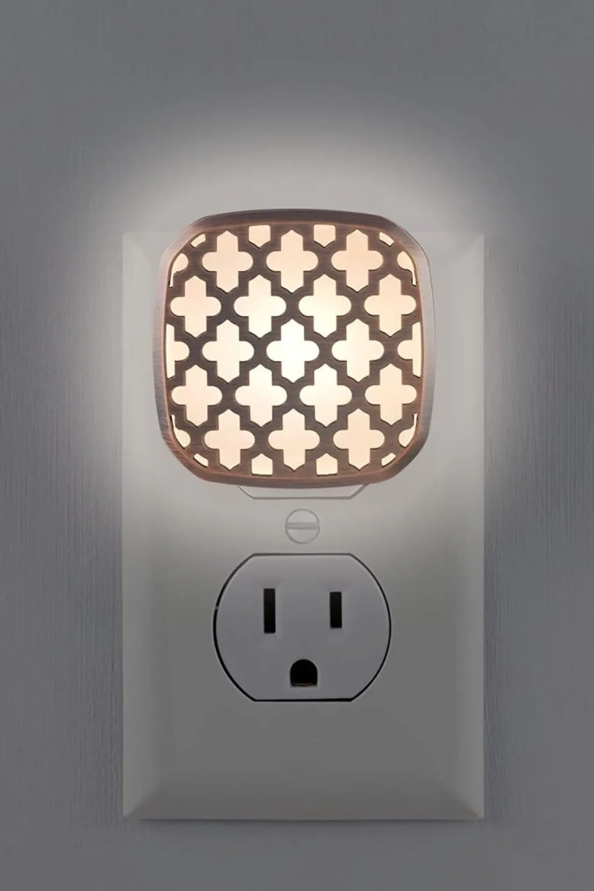 Lights by Night Light Sensing LED Night Light, 2 Pack, Bronze