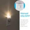 Lights By Night Manual On/Off LED Night Light, White