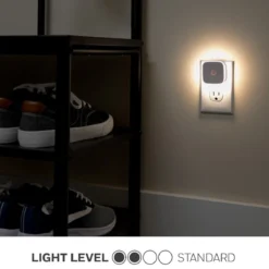 Lights by Night Mini Motion Sensing LED Night Light, 2 Pack, White