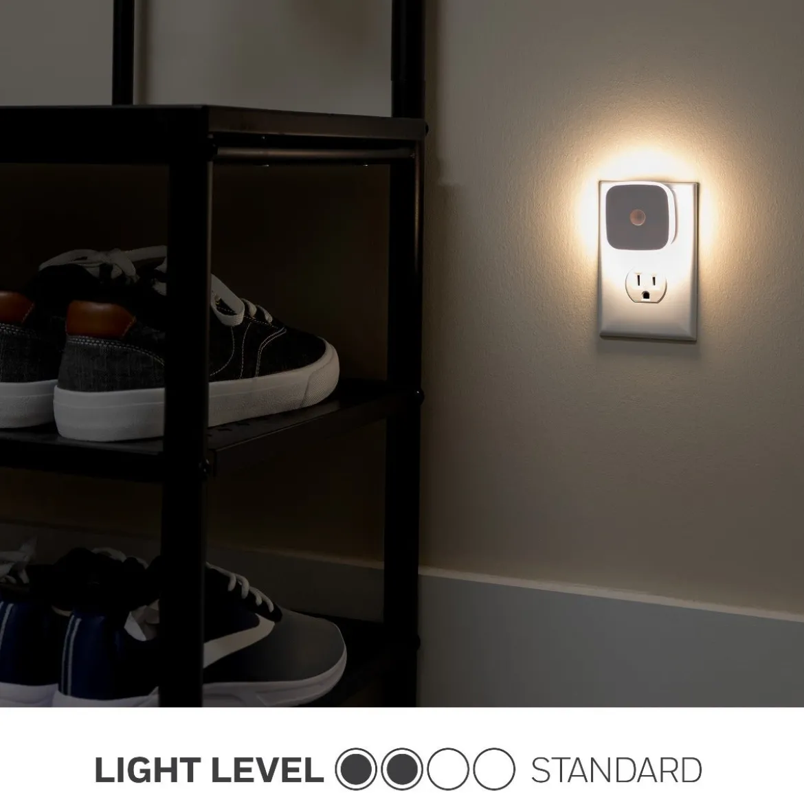 Lights by Night Mini Motion Sensing LED Night Light, 2 Pack, White