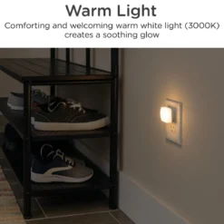 Lights by Night Square GLO Dot LED Night Light, White, 6 Pack