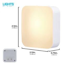 Lights by Night Tunable White Light Sensing Dimmable LED Night Light, 4 Pack