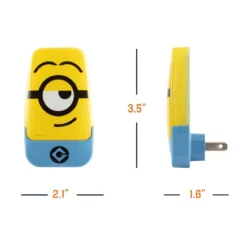 Minions Light Sensing LED Night Light, Yellow