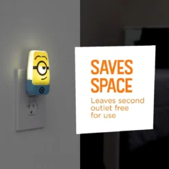 Minions Light Sensing LED Night Light, Yellow