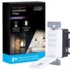 myTouchSmart Indoor In-Wall Push Button Countdown Digital Timer, White/Almond