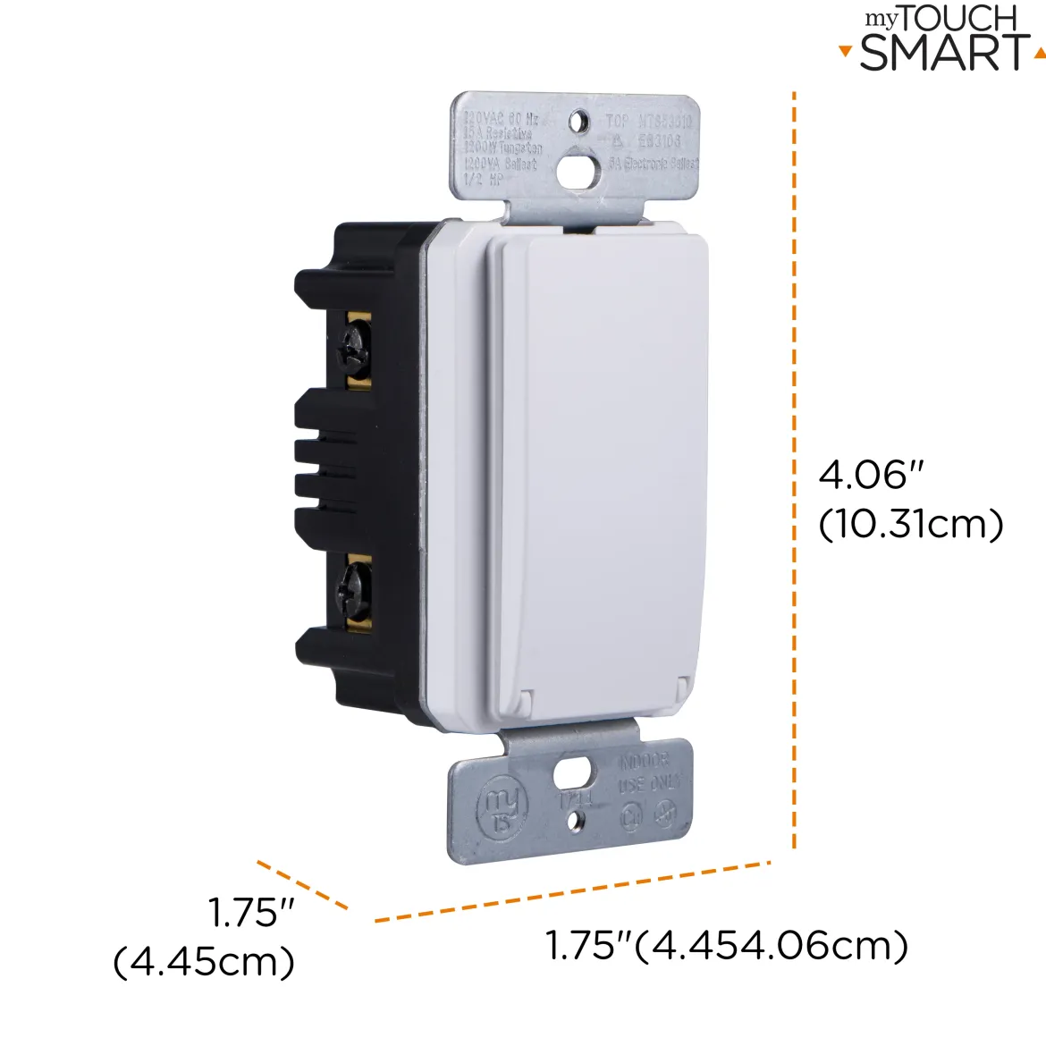 myTouchSmart SunSmart Indoor In-Wall All-in-One Digital Timer, White