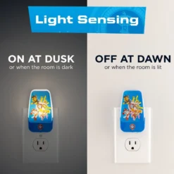 Nickelodeon Paw Patrol Light Sensing LED Night Light, Blue