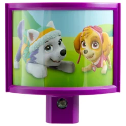 Nickelodeon Paw Patrol Wrap Shade Light Sensing LED Night Light, Purple